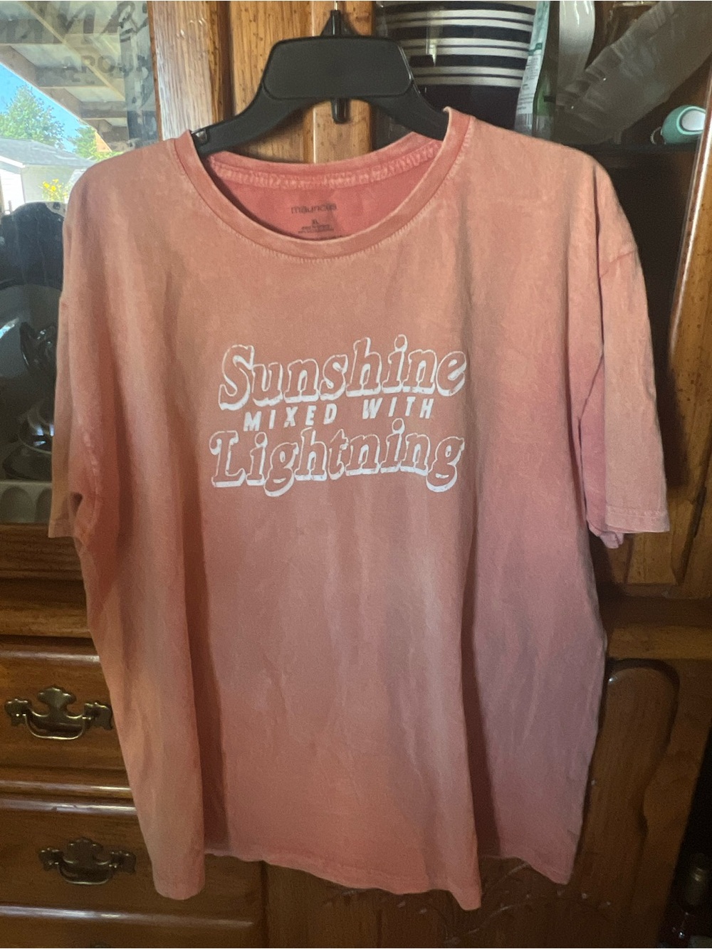 Sunshine Mixed With Lightning orange Graphic Tee